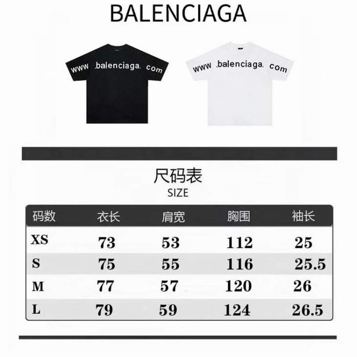 Picture of Balenciaga T Shirts Short _SKUBalenciagaS-XXLfstB02221424